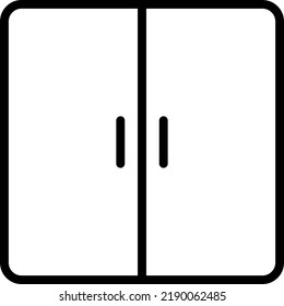 Tür Vektorgrafik auf transparentem Hintergrund.Premium-Qualitätssymbole.Stroke Vektorsymbole für Konzept und Grafikdesign.