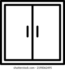 Door  Vector illustration on a transparent background.Premium quality symmbols.Stroke vector icons for concept and graphic design.