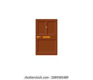 Door vector isolated icon. Emoji illustration. Door vector emoticon