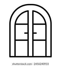Door Vector Line Icon Design