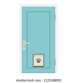 Door vector. door for pet vector. free space for text. wallpaper. background.