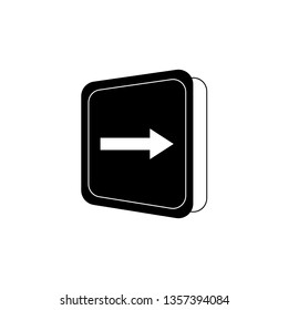 Door vector sign. Door icon. Door with arrow flat symbol. Door line icon.