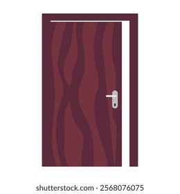 Door. Vector simple color flat illustration.