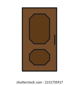 vector de puerta para presentación de iconos de símbolo del sitio web