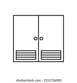 vector de puerta para presentación de iconos de símbolo del sitio web