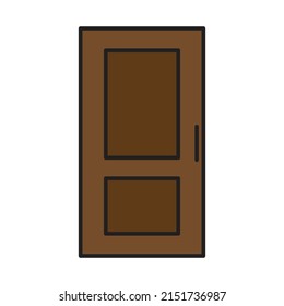 vector de puerta para presentación de iconos de símbolo del sitio web