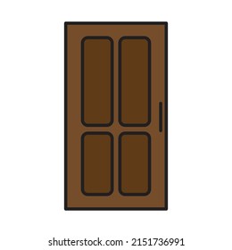 vector de puerta para presentación de iconos de símbolo del sitio web
