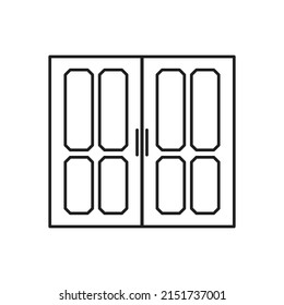 vector de puerta para presentación de iconos de símbolo del sitio web
