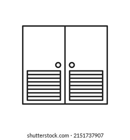 vector de puerta para presentación de iconos de símbolo del sitio web