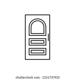 vector de puerta para presentación de iconos de símbolo del sitio web