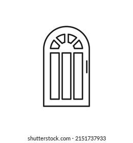vector de puerta para presentación de iconos de símbolo del sitio web