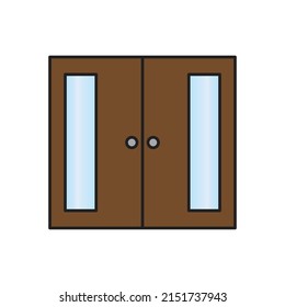 door vector for website symbol icon presentation