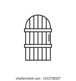 vector de puerta para presentación de iconos de símbolo del sitio web