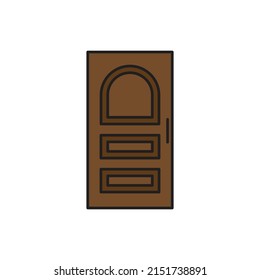 vector de puerta para presentación de iconos de símbolo del sitio web