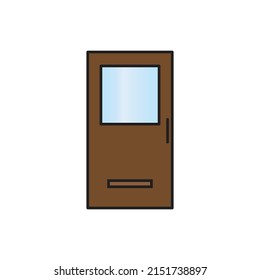 door vector for website symbol icon presentation
