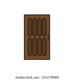 vector de puerta para presentación de iconos de símbolo del sitio web