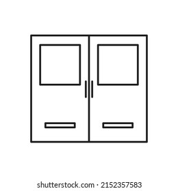 vector de puerta para presentación de iconos de símbolo del sitio web