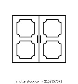vector de puerta para presentación de iconos de símbolo del sitio web