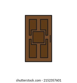 vector de puerta para presentación de iconos de símbolo del sitio web