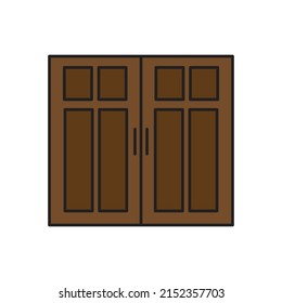 door vector for website symbol icon presentation