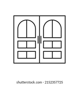 vector de puerta para presentación de iconos de símbolo del sitio web