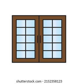vector de puerta para presentación de iconos de símbolo del sitio web