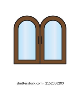 vector de puerta para presentación de iconos de símbolo del sitio web