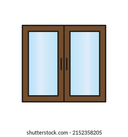 vector de puerta para presentación de iconos de símbolo del sitio web