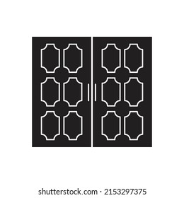 vector de puerta para presentación de iconos de símbolo del sitio web