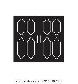 vector de puerta para presentación de iconos de símbolo del sitio web