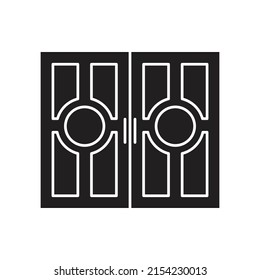 vector de puerta para presentación de iconos de símbolo del sitio web