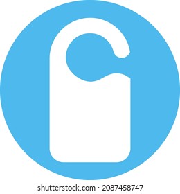 Door warning, illustration, vector, on a white background.