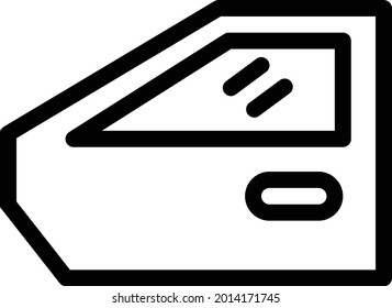 door with white background. door is a symbol of artificial intelligence.thin line  icon.