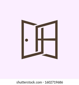 Door and Window Logo Vector