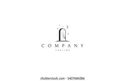 Door of Wonders black vector logo design