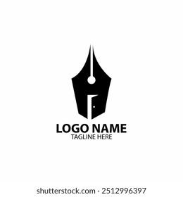 door writer  logo design vector