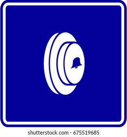 signo de botón de timbre