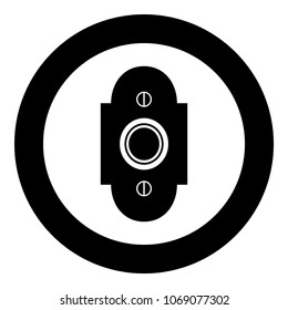 Doorbell icon black color