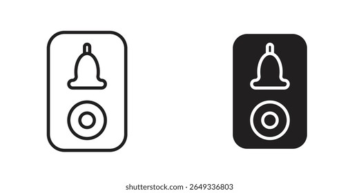 Doorbell icon Design Illustrations. editable web icons