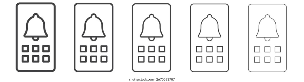 Türklingel Symbol Design, Logo, App, UI. Vektorgrafik, EPS