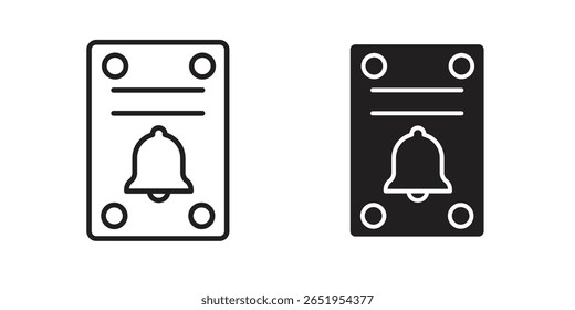 Doorbell icon. modern vector symbols set