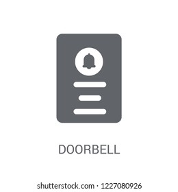 Doorbell icon. Trendy Doorbell logo concept on white background from Smarthome collection. Suitable for use on web apps, mobile apps and print media.