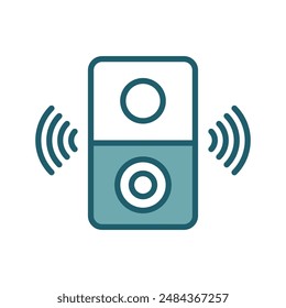 doorbell icon vector design template simple and clean