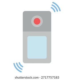 Plantilla de diseño de Vector de icono de timbre simple y moderno