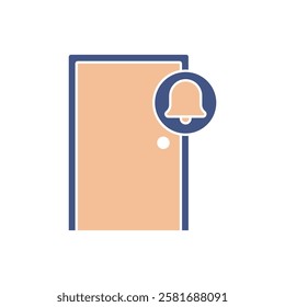 doorbell icons  symbol vector elements for infographic web