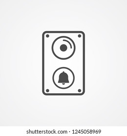 Doorbell Vector Icon Sign Symbol