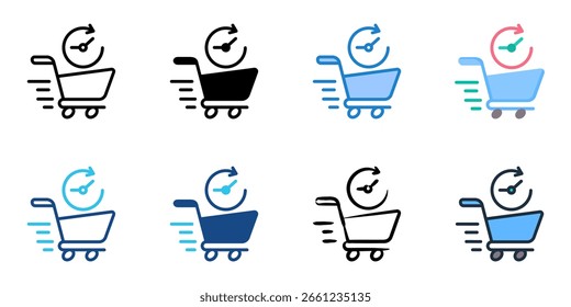 Conjunto de iconos de Doorbusters colección de estilo múltiple 
