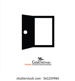 Door.door icon.vector illustration.