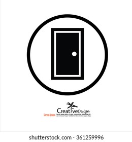 Door.door icon.vector illustration.