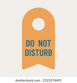 Doorhanger with text 'Do not disturb'.